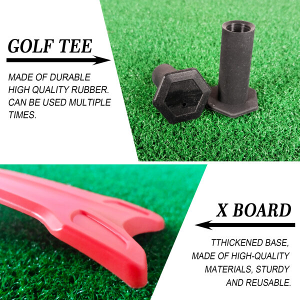 Golf X Shape Plastic Tee - Image 3